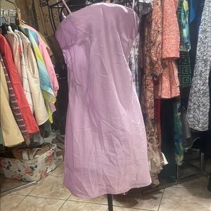 Lilac Strapless A-Line Dress